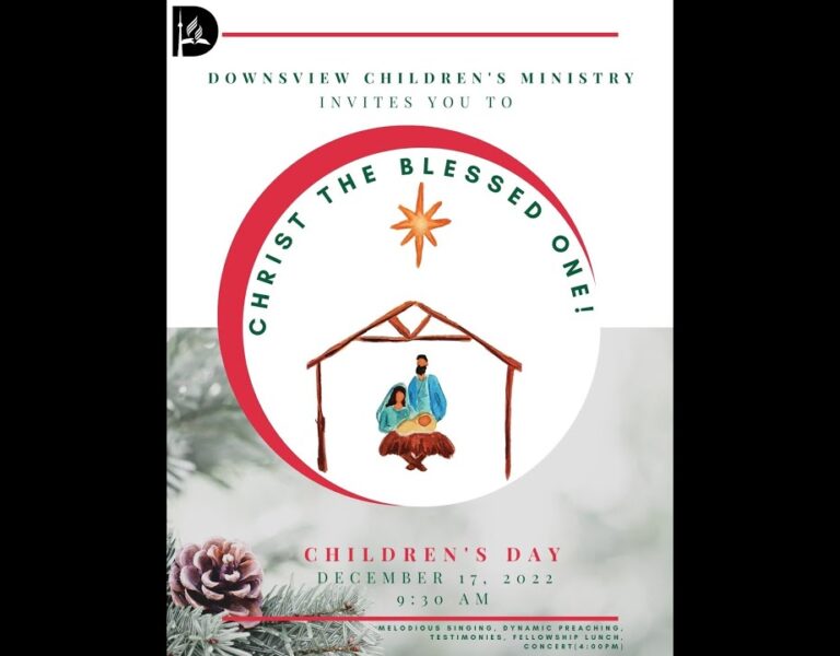 Downsview Live Stream – Children’s Day