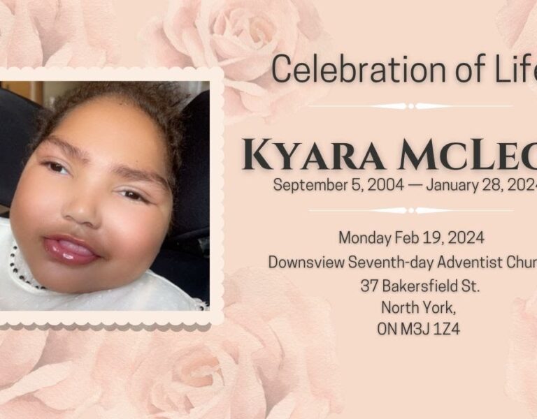 Celebration of Life for Sis. Kyara Sofia-Joy McLeod