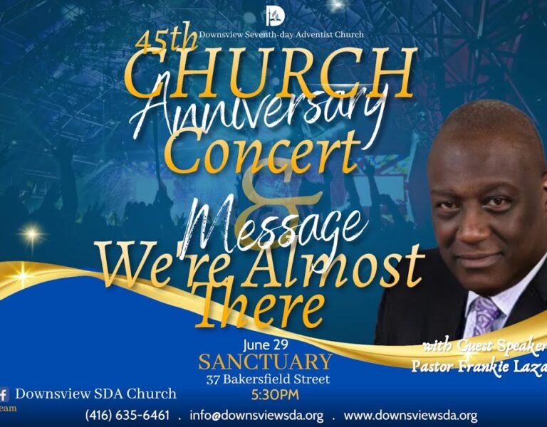 45th Anniversary Weekend – Concert and Message – Pastor Frankie Lazarus