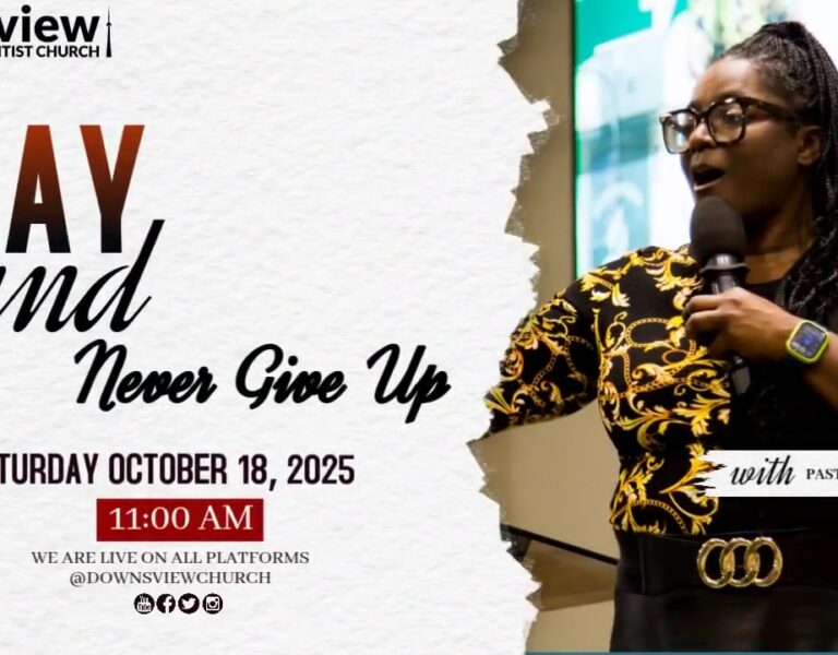 Pray and Never Give Up