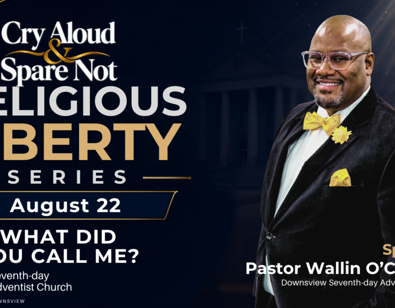 Sermon Title: “What Did You Call Me?” | Speaker: Ps. Wallin O’Connor